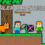 Spēle Alex and Steve Adventures Saves — bezmaksas online spēle