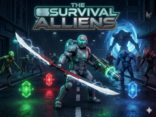 Spēle THE SURVIVAL ALLIENS — bezmaksas online spēle