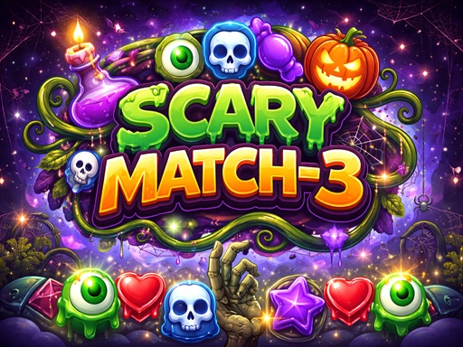 Spēle Scary Match 3 — bezmaksas online spēle