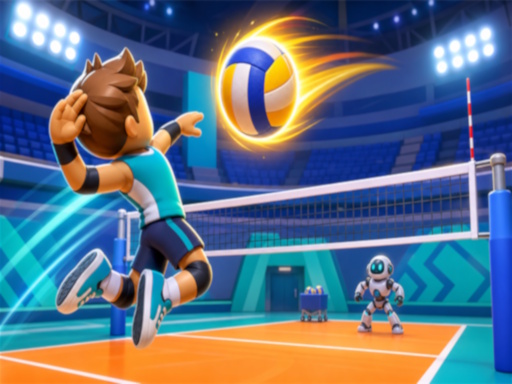 Spēle Funny Volleyball — bezmaksas online spēle