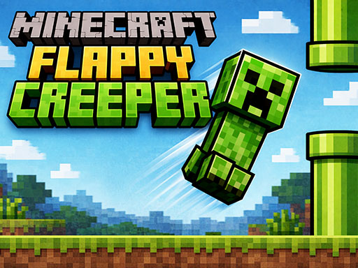Spēle Minecraft Flappy Creeper — bezmaksas online spēle