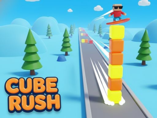 Spēle Cube Rush 3D: Survive The Rush — bezmaksas online spēle