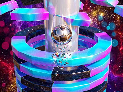 Spēle Ball Break The Hoops — bezmaksas online spēle