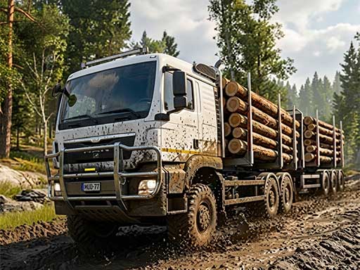 Spēle Mud Truck Driving — bezmaksas online spēle