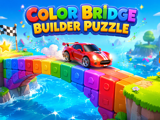 Spēle Color Bridge Builder Puzzle — bezmaksas online spēle