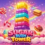 Spēle Sugar Rush Tower — bezmaksas online spēle