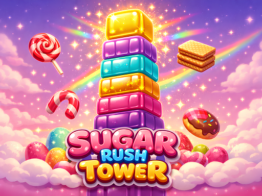 Spēle Sugar Rush Tower — bezmaksas online spēle