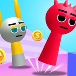Spēle Sprunki Pyramixed Playtime — bezmaksas online spēle