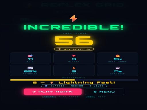 Spēle Reflex Grid — bezmaksas online spēle