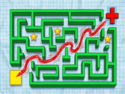 Spēle Mazes Draw The Path — bezmaksas online spēle