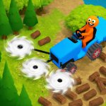 Spēle Crazy Lumberjack: Cut Them All — bezmaksas online spēle