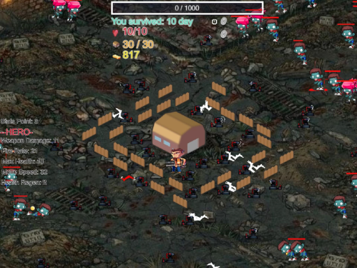 Spēle Terrifying Zombies: Tower Defense 1 Game — bezmaksas online spēle