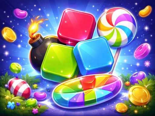 Spēle Blocks Match 3 — bezmaksas online spēle