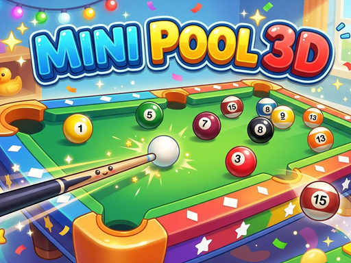 Spēle Mini Pool 3D — bezmaksas online spēle