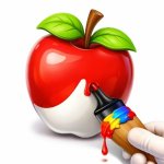 Spēle Easy Apple Coloring Book — bezmaksas online spēle