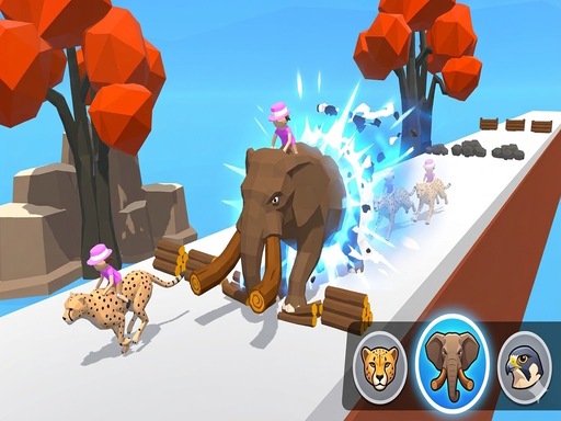 Spēle Animalistic Transform Run — bezmaksas online spēle