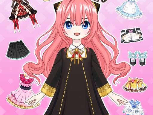 Spēle Anime Dress Up   Doll Dress Up — bezmaksas online spēle