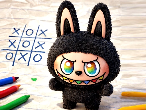 Spēle Labubu Tic Tac Toe — bezmaksas online spēle
