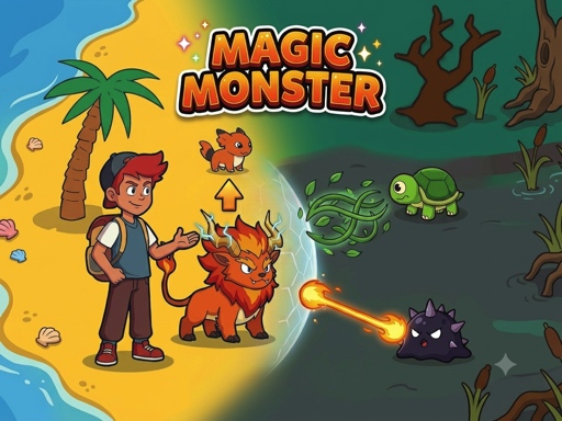 Spēle Magic Monster — bezmaksas online spēle