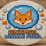 Spēle Animal Bubble Pixel — bezmaksas online spēle