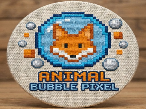 Spēle Animal Bubble Pixel — bezmaksas online spēle