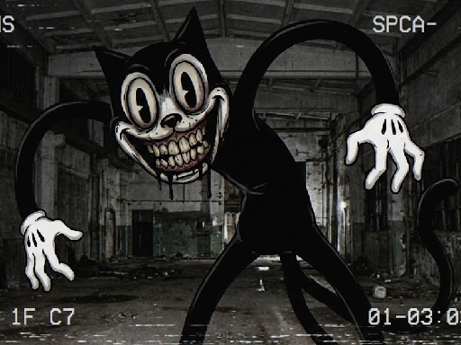 Spēle Cartoon Cat Scary — bezmaksas online spēle