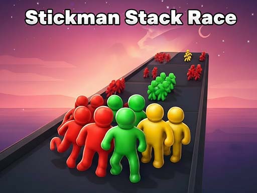 Spēle Stickman Stack Race — bezmaksas online spēle