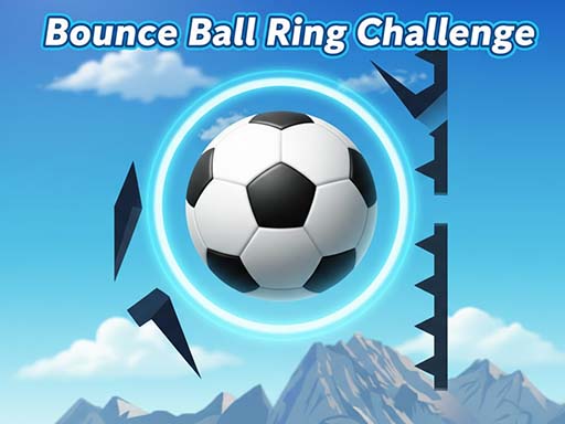 Spēle Bounce Ball Ring Challenge — bezmaksas online spēle