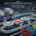 Spēle Ball Dispensor Puzzle — bezmaksas online spēle