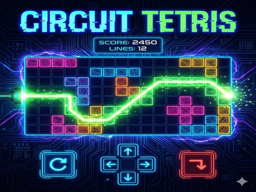 Spēle Circuit Tetris — bezmaksas online spēle