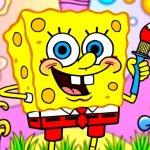 Spēle Easy Coloring Spongy Adventure — bezmaksas online spēle