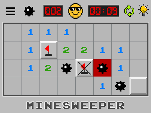Spēle Minesweeper: Find Bombs — bezmaksas online spēle