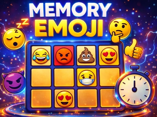 Spēle Memory Emoji — bezmaksas online spēle