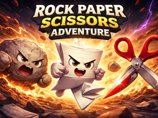 Spēle Rock Paper Scissors Adventure — bezmaksas online spēle