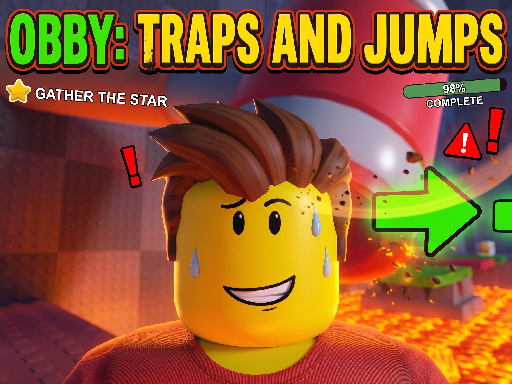 Spēle Obby: Traps And Jumps — bezmaksas online spēle