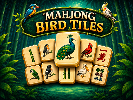Spēle Mahjong Bird Tiles — bezmaksas online spēle