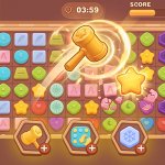 Spēle CANDY MATCH MOVE — bezmaksas online spēle