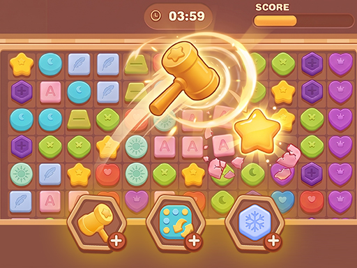 Spēle CANDY MATCH MOVE — bezmaksas online spēle