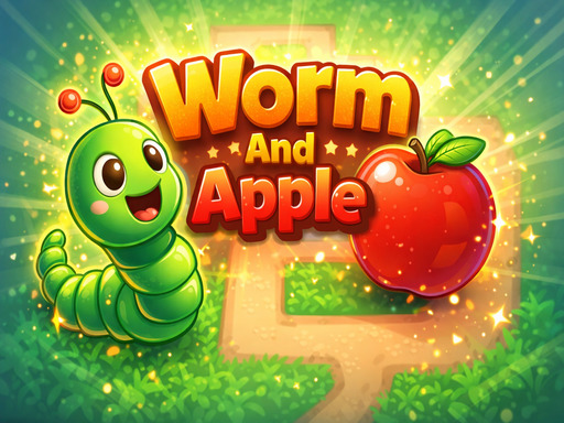 Spēle Worm And Apple — bezmaksas online spēle