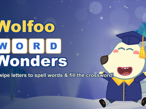 Spēle Wolfoo Word Wonders — bezmaksas online spēle