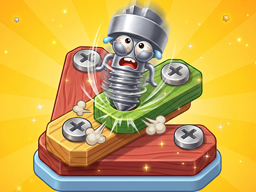 Spēle Color Screw Rescue Puzzle — bezmaksas online spēle