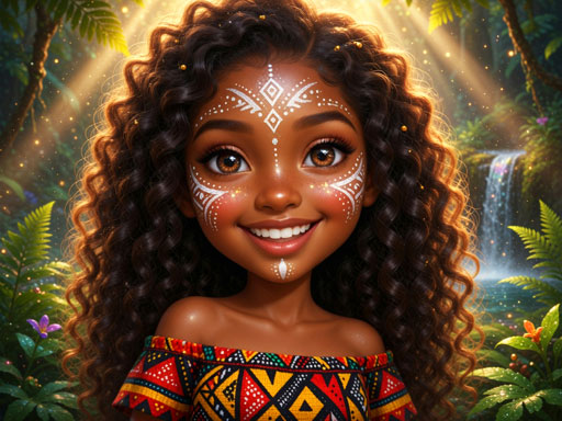Spēle African Princesses: Style Island — bezmaksas online spēle