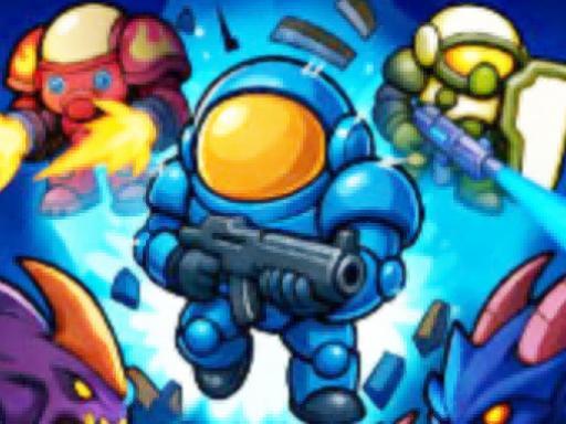 Spēle Space Defense: Guard Heroes — bezmaksas online spēle