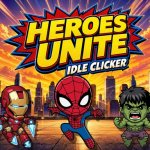 Spēle Heroes Unite Idle Clicker — bezmaksas online spēle