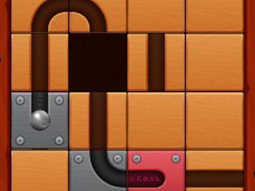 Spēle Unroll Ball Slide Puzzle — bezmaksas online spēle