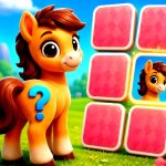 Spēle Cute Pony Memory Quest — bezmaksas online spēle
