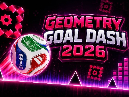 Spēle Geometry Goal Dash 2026 — bezmaksas online spēle