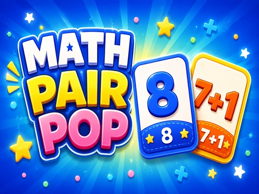 Spēle Math Pair Pop — bezmaksas online spēle