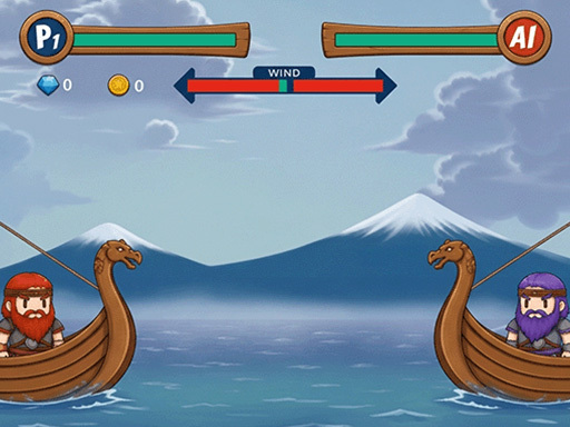 Spēle Boat Viking War — bezmaksas online spēle