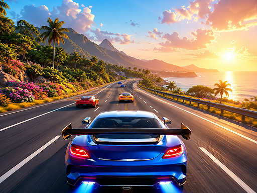 Spēle Highway Car Racer — bezmaksas online spēle